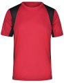Heren Sportshirts James & Nicholson JN306 red-black